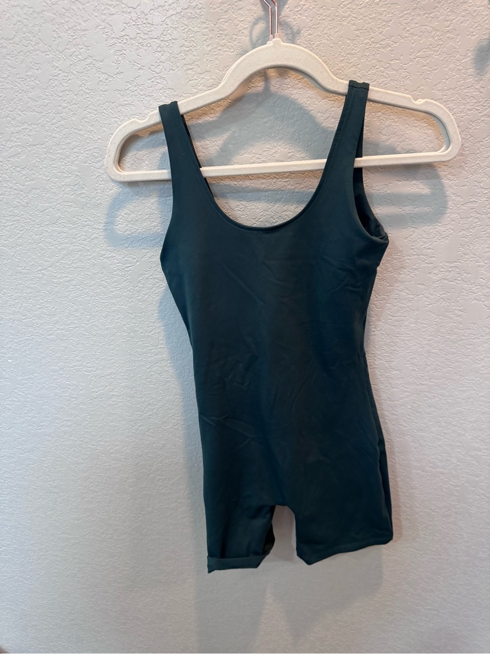 Girlfriend Collective Scoop Neck One-Piece Romper - Black